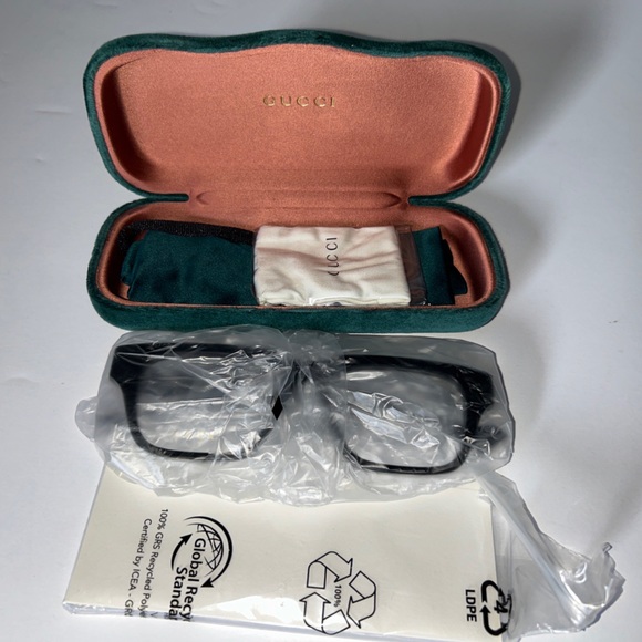 Gucci GG0963O 001 Black Square Full-Rim Square Unisex Frames NEW Unisex - Picture 6 of 10